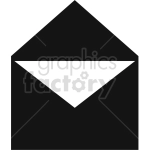 open envelope vector clipart