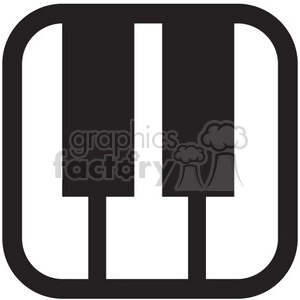 piano keys vector icon