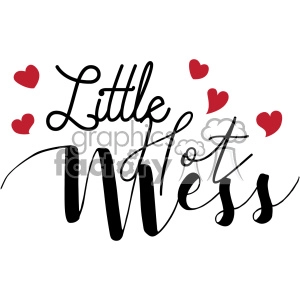 little hot mess svg cut file