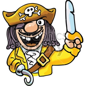 cartoon captain hook pirate