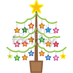 christmas tree vector icon