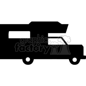 Camper Truck Silhouettes