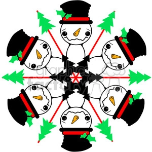 Snowman Wreath