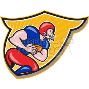 american football rusher rushing side CREST