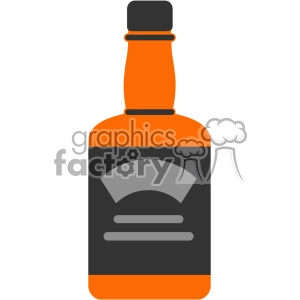 vector whiskey bottle flat design svg cut files