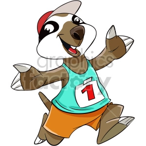 cartoon sloth runner