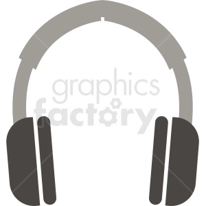 gray headphones icon