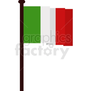 itay flag waving design