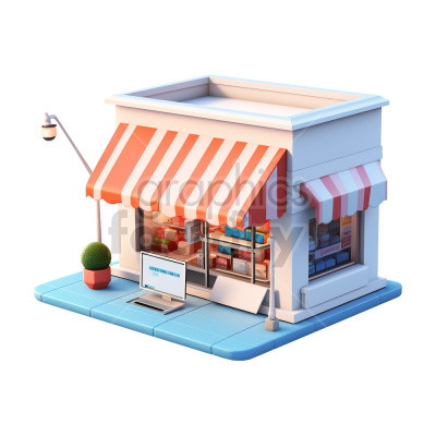 3d style shop graphic