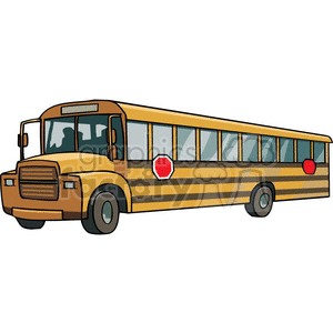 Cartoon school bus