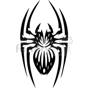 Royalty-free clipart picture of a Tribal spider. This image you download is 