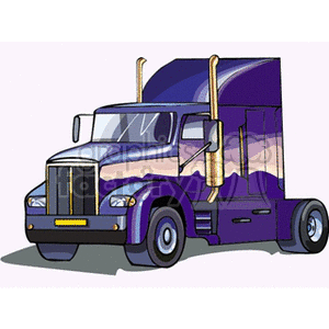 purple big rig