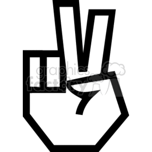 Sign language hand signals.