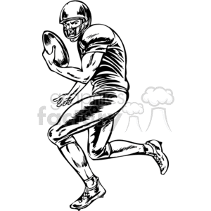 Football player running