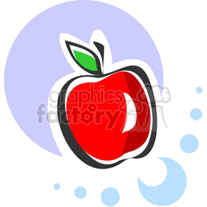 Cartoon apple