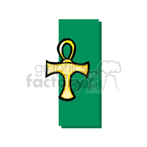 Gold cross pendant charm