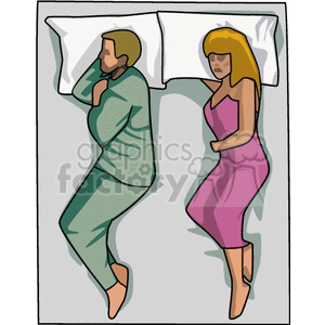 couple sleeping in bed