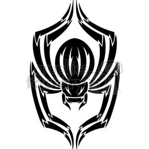 Royalty-free clipart picture of a Wicked spider.