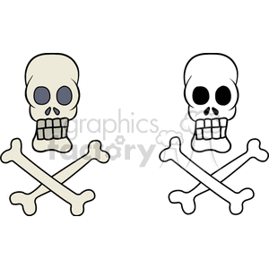 cartoon skull