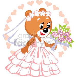 bride teddy bear