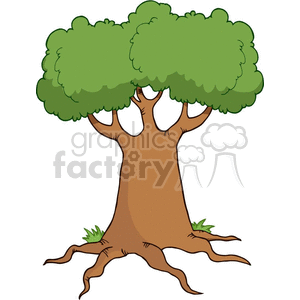 big cartoon tree