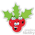 christmas berries sticker