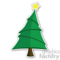 christmas tree sticker v6