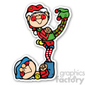 christmas elfs sticker