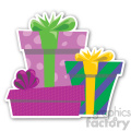 christmas gifts sticker