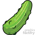 cartoon pickle with highlights vector art