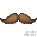 brown mustache