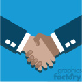 hand shake partner agreement hispanic flat design vector art