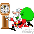 santa running late to deliver gifts