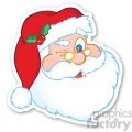 santa sticker wink