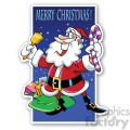 merry christmas santa sticker