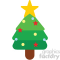 christmas tree icon vector art