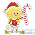 christmas elf sticker