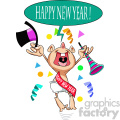 happy new year baby new year vector art