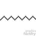 8 bit diagnal zigzag line vector art