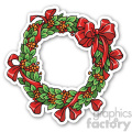 christmas wreath v3 sticker