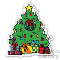 christmas tree sticker