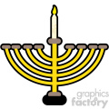 menorah flat vector art