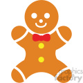 gingerbread man icon vector art