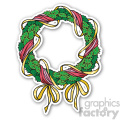 christmas wreath v4 sticker