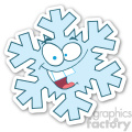 snowflake sticker