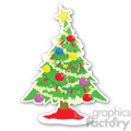 christmas tree sticker v9