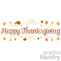 happy thanksgiving lettering pattern design