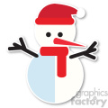 snowman icon vector art