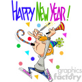 happy new year celebration vector cartoon art