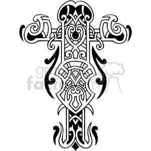 cross clip art tattoo illustrations 031